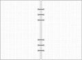 6-hole loose-leaf refill paper in A5, A6 and A7 sizes, 40 sheets of Daolin paper, blank dot square and lined options