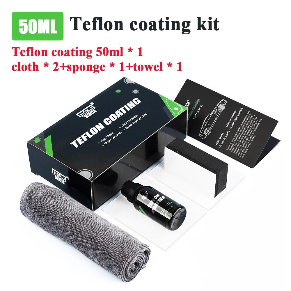 Car crystal coating 30ml and 50ml bottles with cloth and sponge for auto paint curing