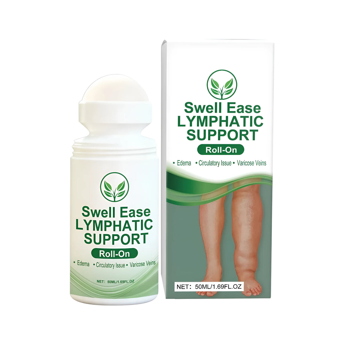 50ml leg soothing ball roll-on with hyaluronic acid and botanical extracts for direct leg application