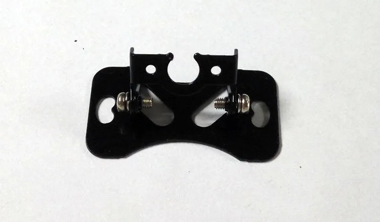 Black metal universal car camera holder with adjustable angle bracket for dashboard mounting