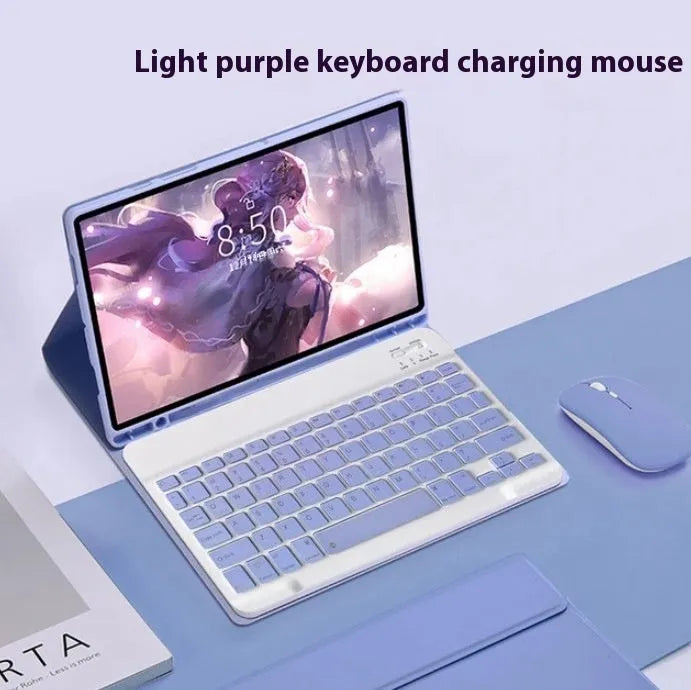 Samsung Galaxy Tab Bluetooth keyboard and mouse leather case set in six colour options