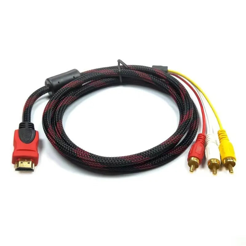HDMI to AV15 M adapter cable, 1.5 metres long with alloy connectors
