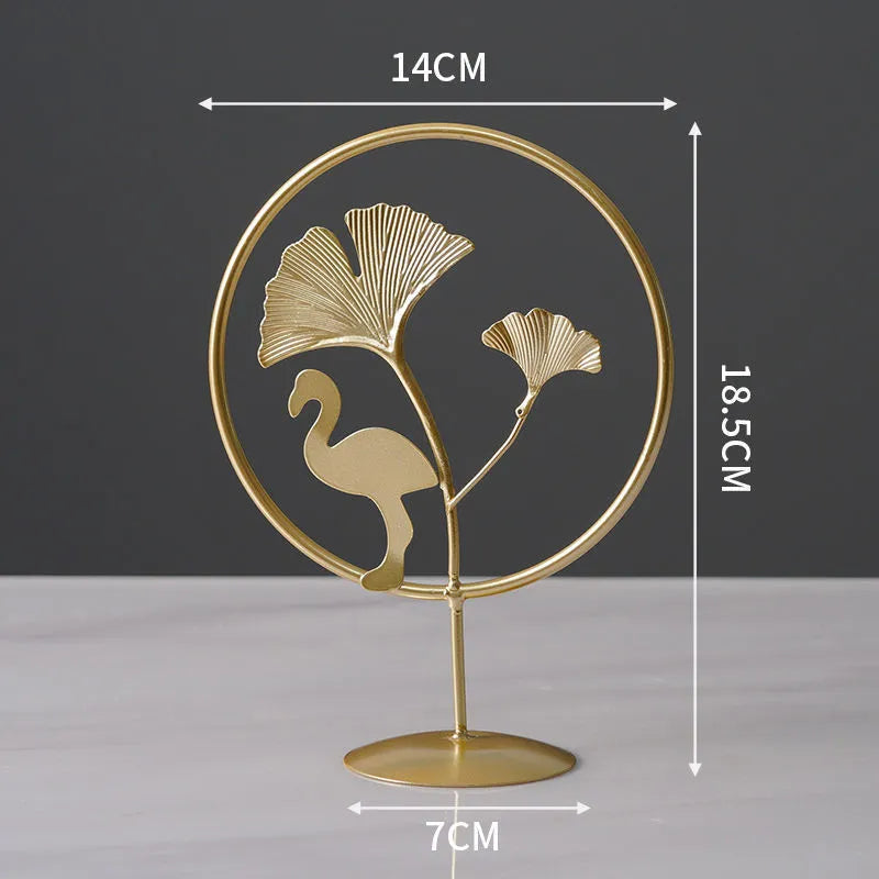 Nordic style wrought iron and copper plastic decorative craft painting ornament