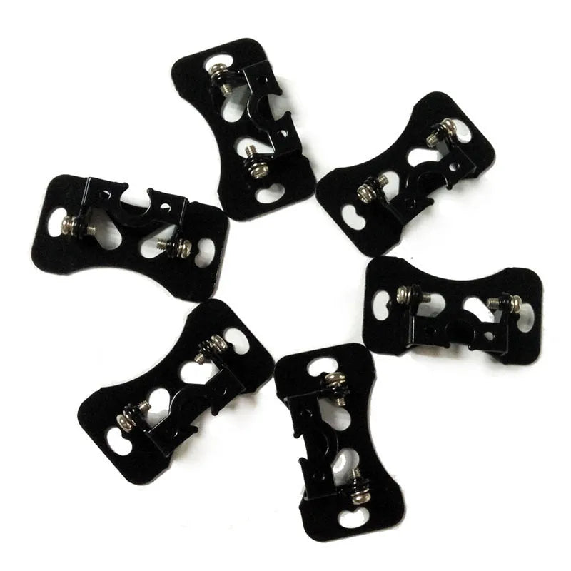 Black metal universal car camera holder with adjustable angle bracket for dashboard mounting