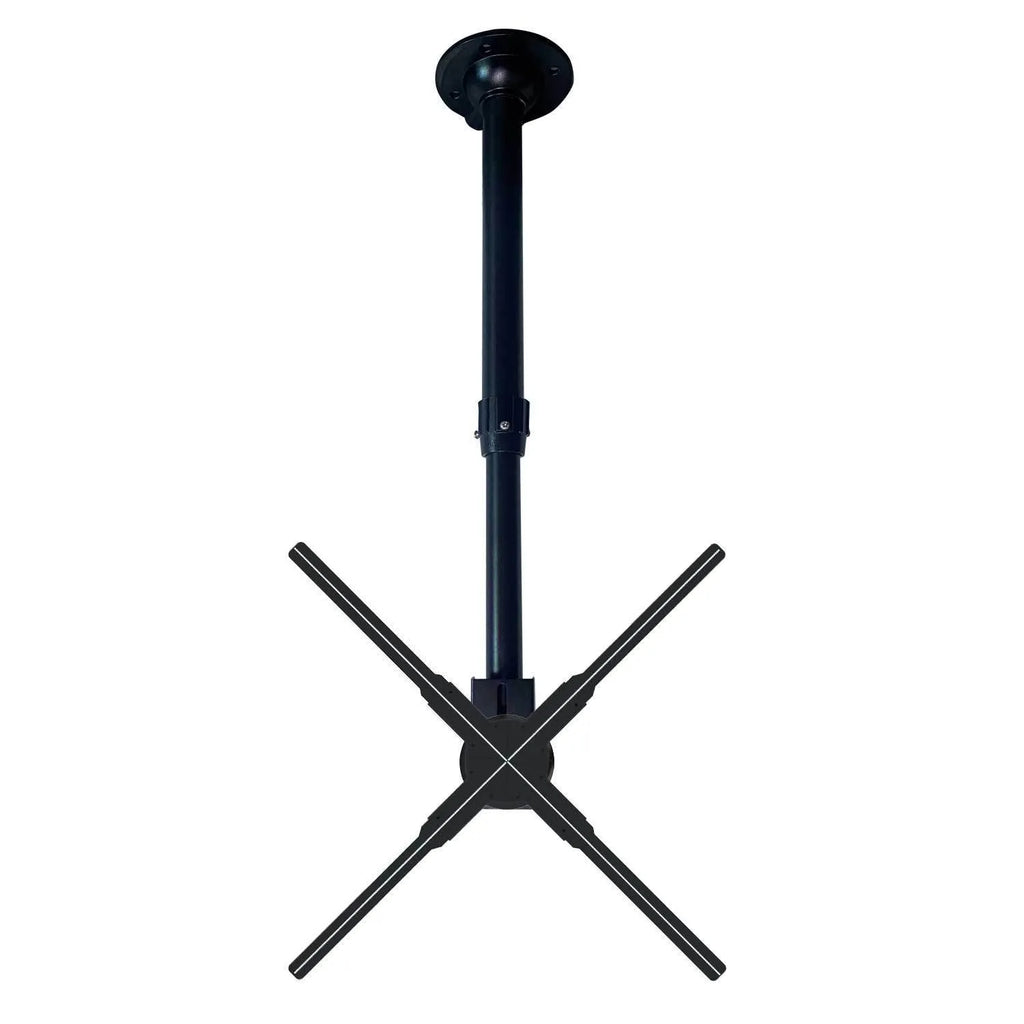 Black metal desktop hanger for holographic 3D projection fan advertising player bracket