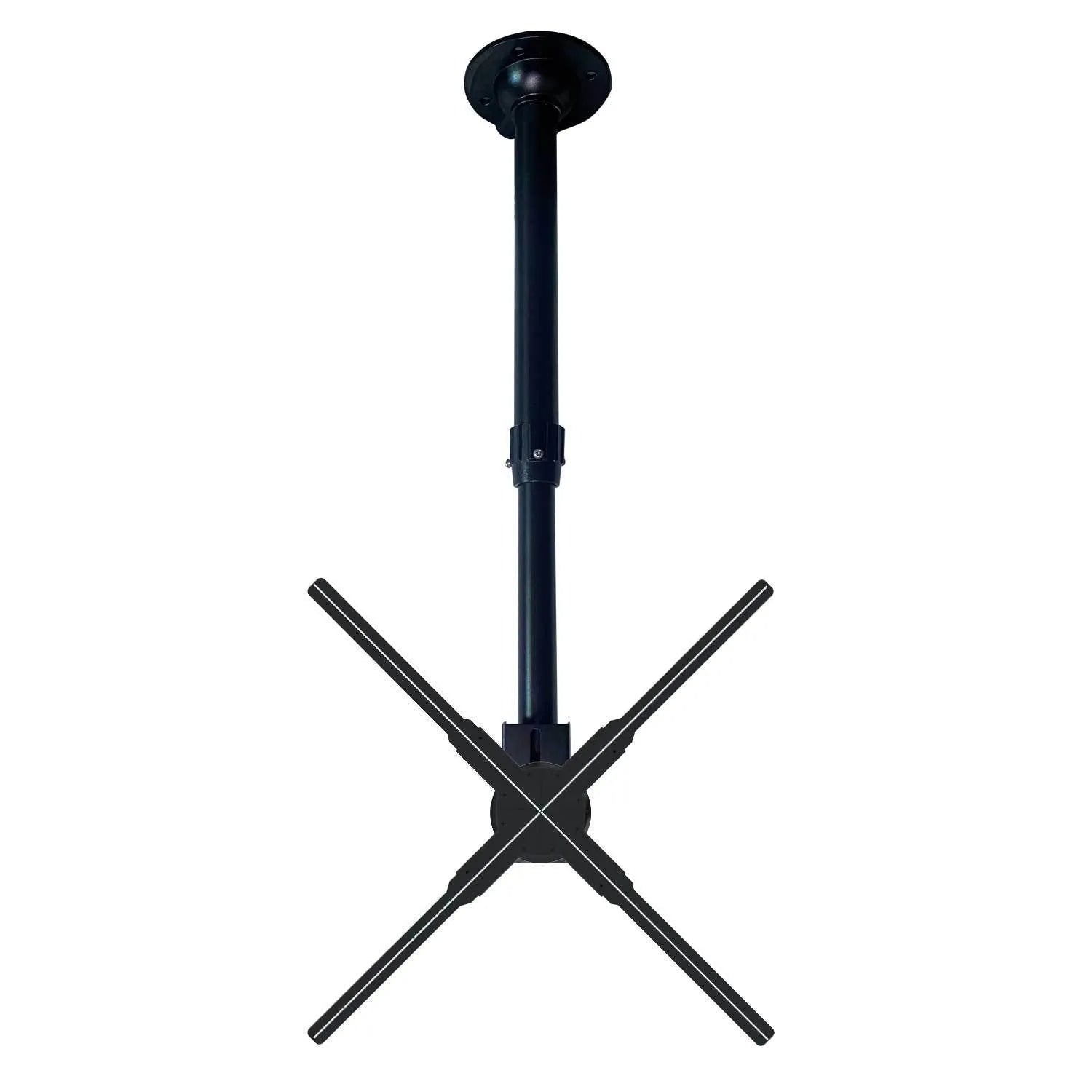 Black metal desktop hanger for holographic 3D projection fan advertising player bracket