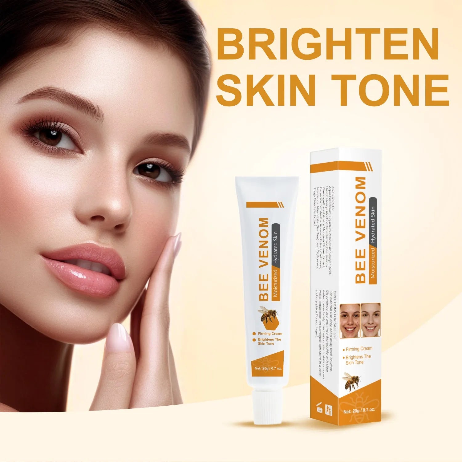 BEE Facial Neck Cream 20g jar with skincare formula for facial and neck application