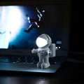 Litwod astronaut desk lamp with USB cable, flexible gooseneck arm, and push-helmet switch, 92x78x106mm