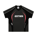Men's loose fit printed t-shirt with colour matching letters design in short sleeve pullover style