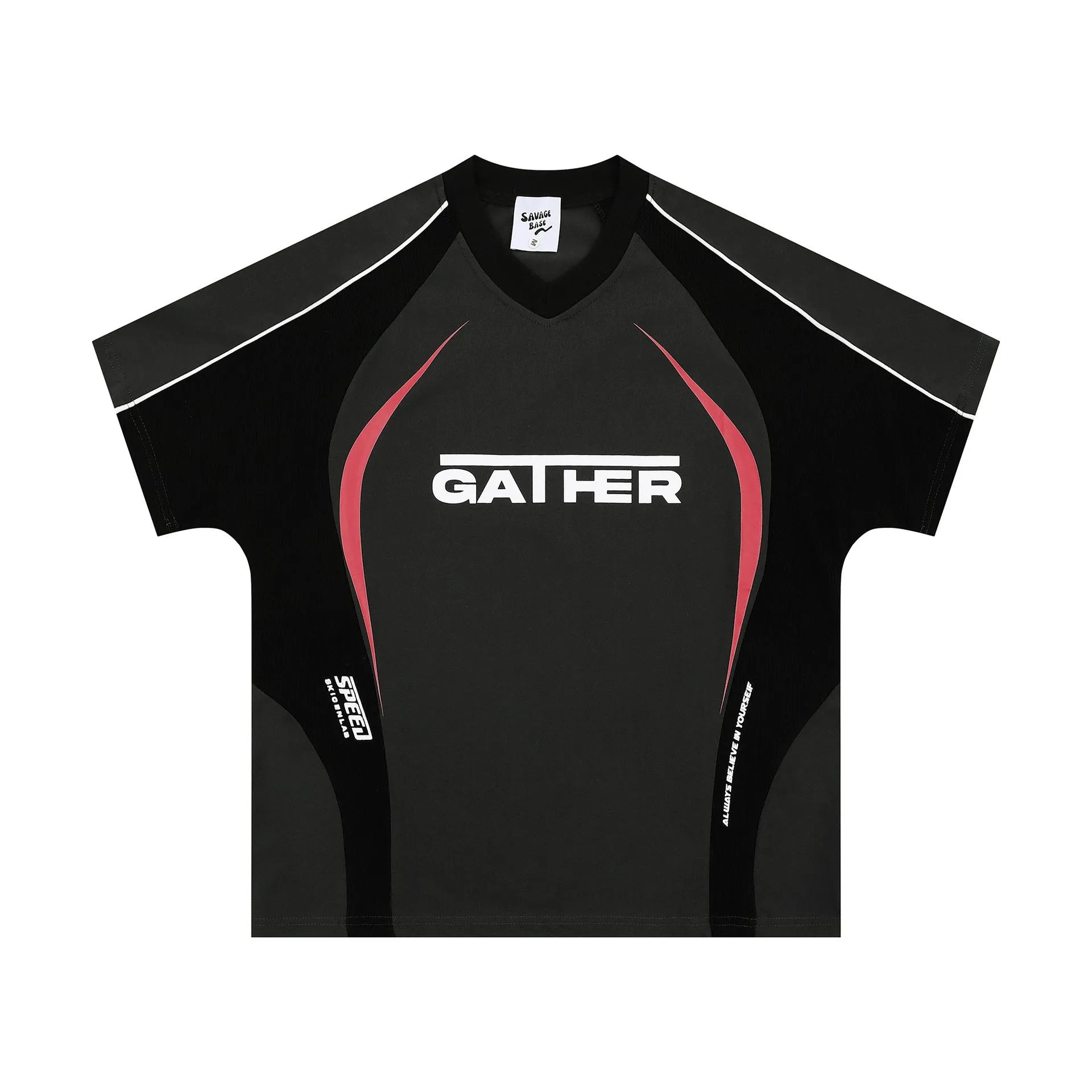 Men's loose fit printed t-shirt with colour matching letters design in short sleeve pullover style