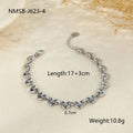 18K stainless steel hollow heart bracelet for women in gold, steel, or colour-blocked finish.