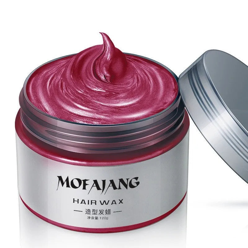 Coloured hair mud for grandma grey hair wax in solid form, available in multiple colours