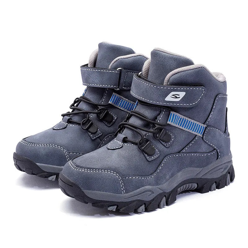 Hobby Bear children's Martin boot in black with artificial leather upper and rubber sole
