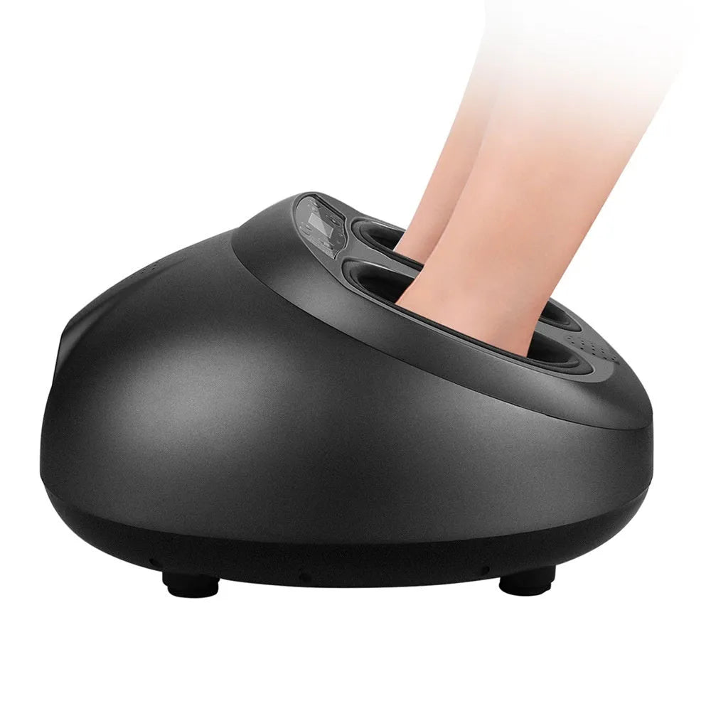 Infrared electric remote control leg reflexology foot massager in Champagne Gold with push-button controls