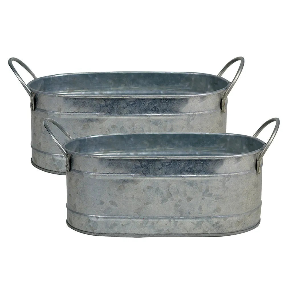 Round iron sheet succulent flowerpot with flat base for desktop plant display