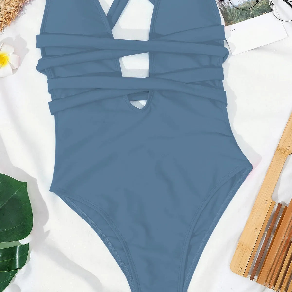 Women's pure colour bikini swimsuit in nylon, briefs style, available in sizes S M L and colours ZH26BK ZH26BL