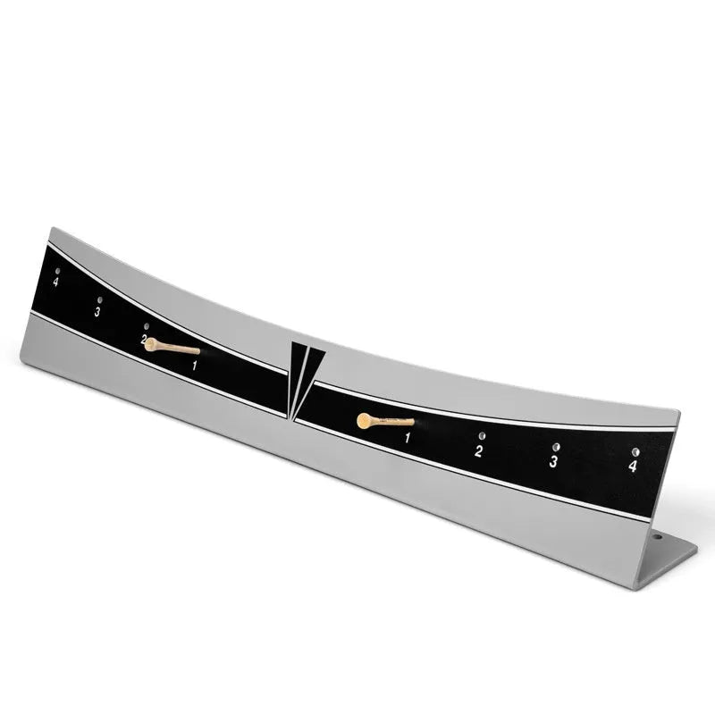 Golf putter trajectory balance simulator with adjustable PVC push rod on a green carpet