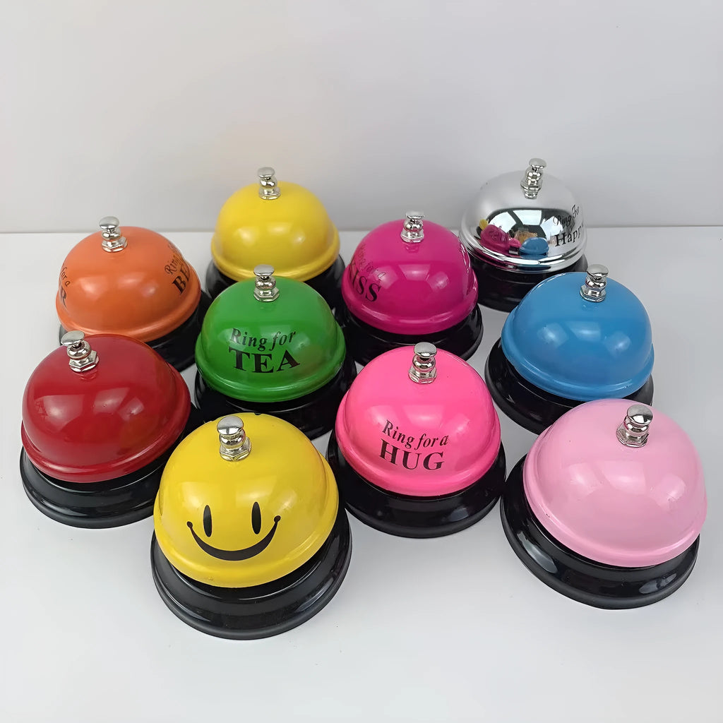 Iron service bell for classrooms and restaurants in multiple colour options