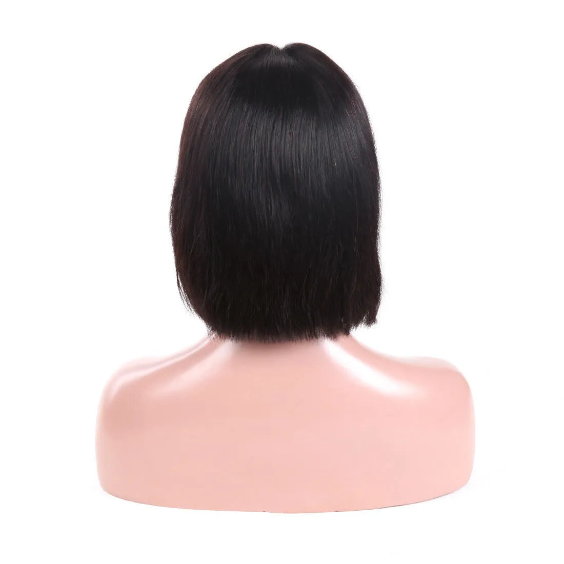 13x4 human hair bob head cover wig for ladies in 10inch length soft real hair
