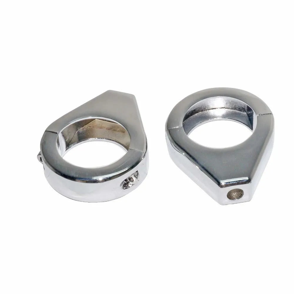 All aluminium motorcycle turn signal bracket for Harley in black and silver 39mm 41mm