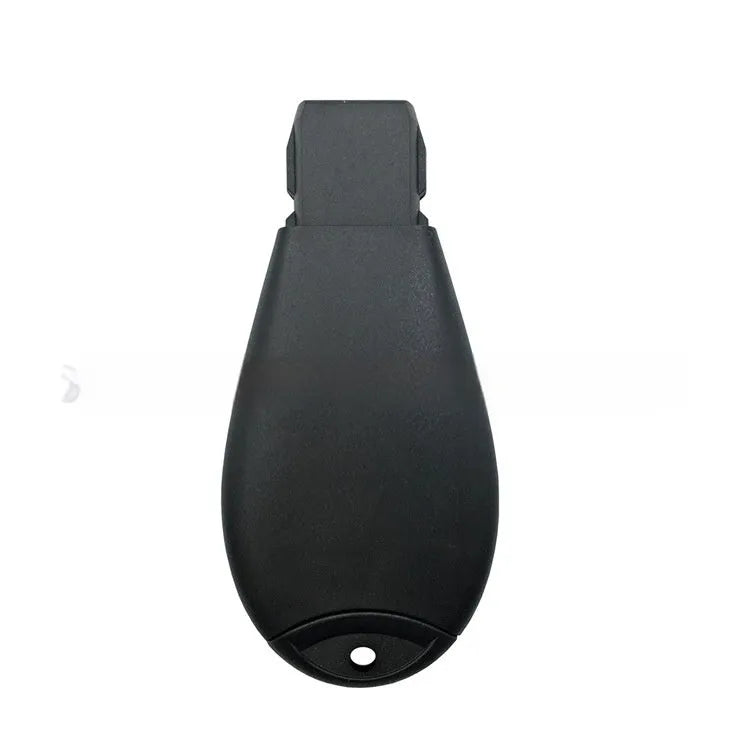 Dodge Chrysler smart key fob replacement shell in ABS plastic with brass fittings, showing dimensions 85mm by 42mm.