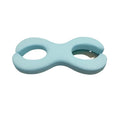 Cool blue cylindrical memory foam cervical traction pillow for neck support