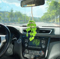 Chemical fibre car rearview mirror pendant decoration in six colour options measuring 22 by 7 centimetres