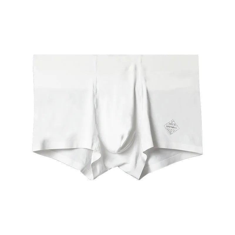 Seamless modal men's underwear in white pink green colours mid waist fit