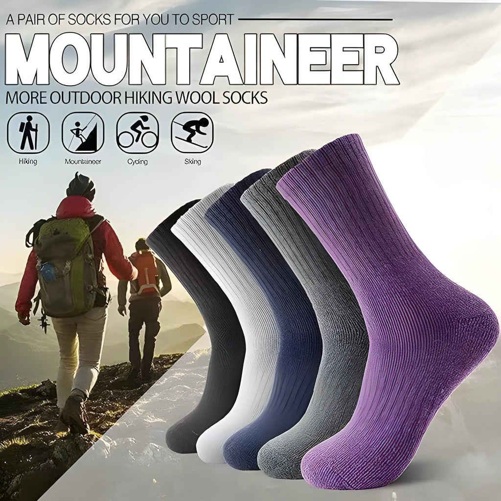 Wool cashmere blend tube socks in solid colour with mid-calf length