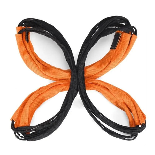 Butterfly ladder agility training equipment with jump grid functionality in plastic construction