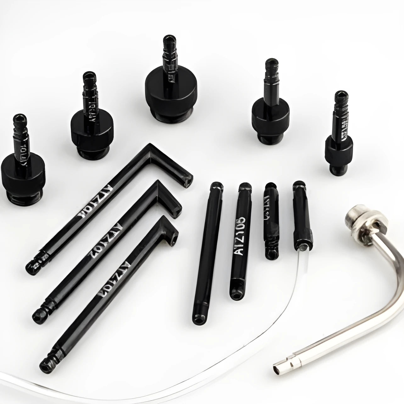 Automatic transmission oil refuelling machine kit with pump, wave box, and connection tools