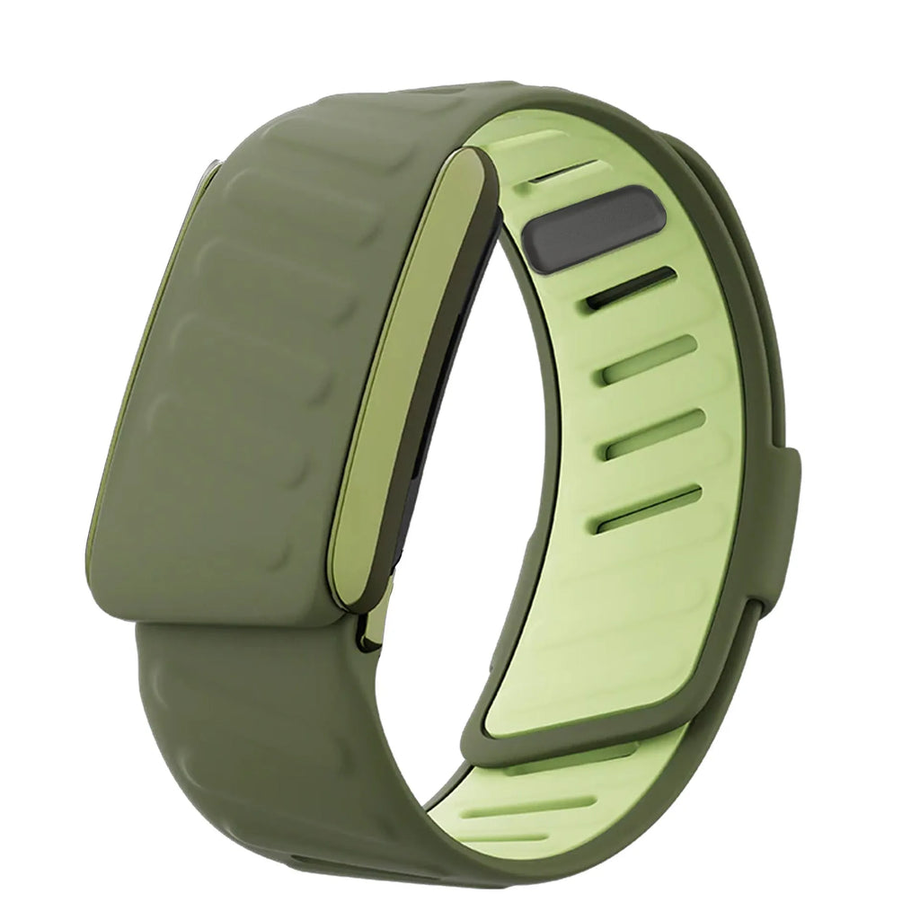 Whoop 50 One Peak wristband replacement strap in green MG colour for fitness use