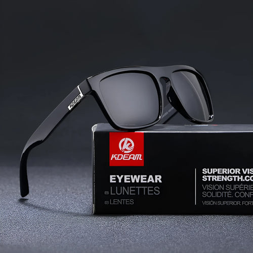 Men's polarized sports driving sunglasses with full frame, UV400 protection, and multiple colour options