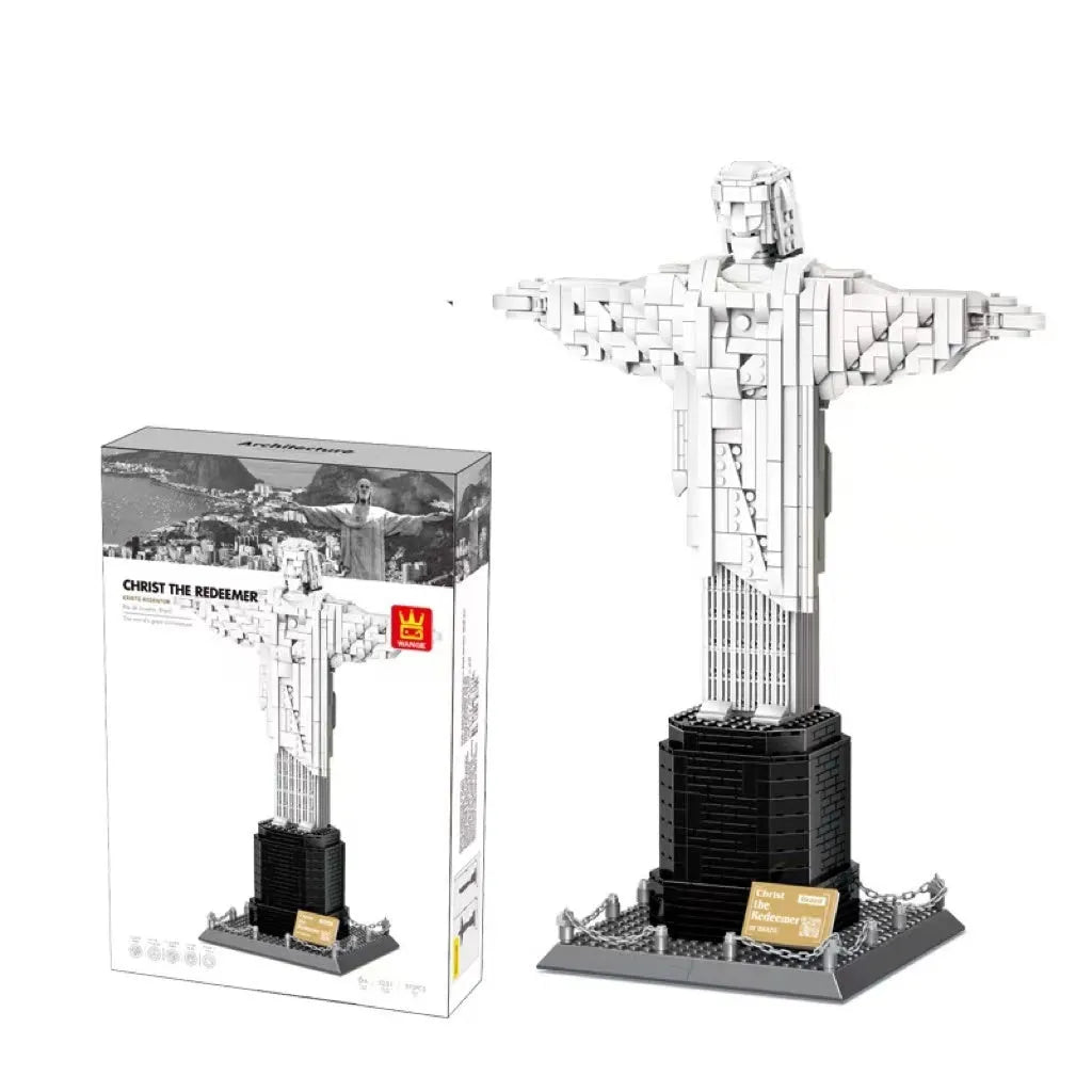 Wange building blocks set with over 800 ABS plastic pieces for landmark construction