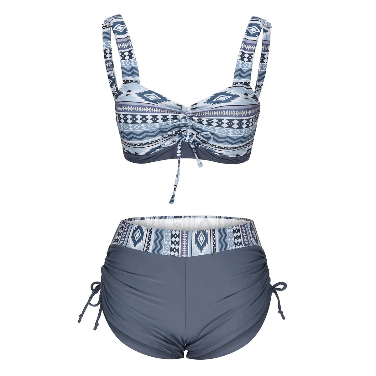 Female bikini swimsuit set in picture colour without underwire, with padded top.