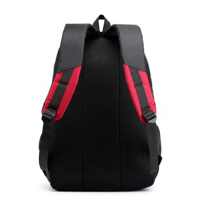 Waterproof nylon school backpack with airpillow straps in four colour options