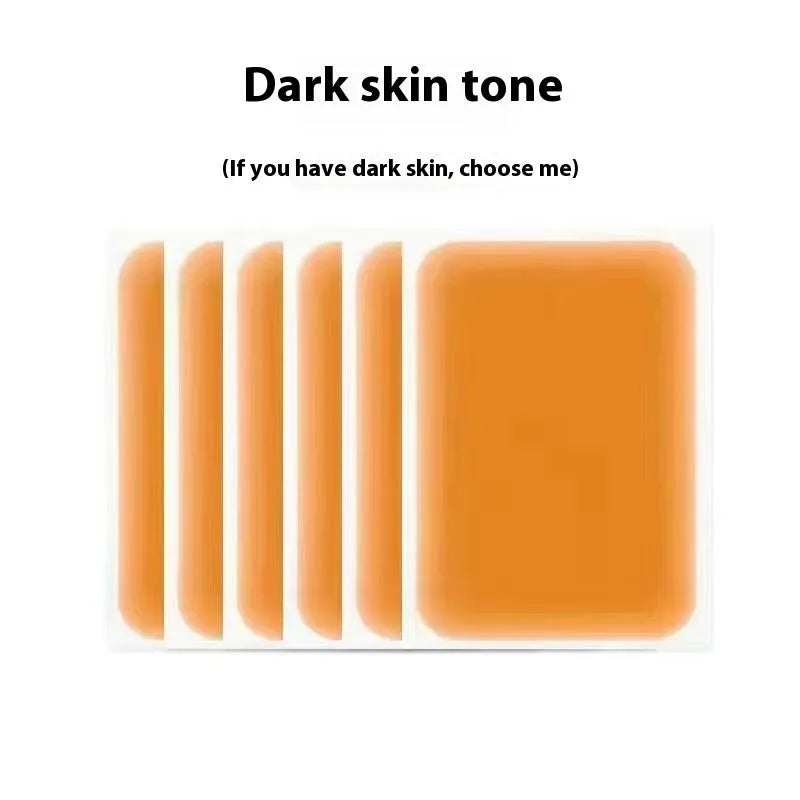 Tattoo cover patch for birthmark and tattoo concealment in six skin tone colours
