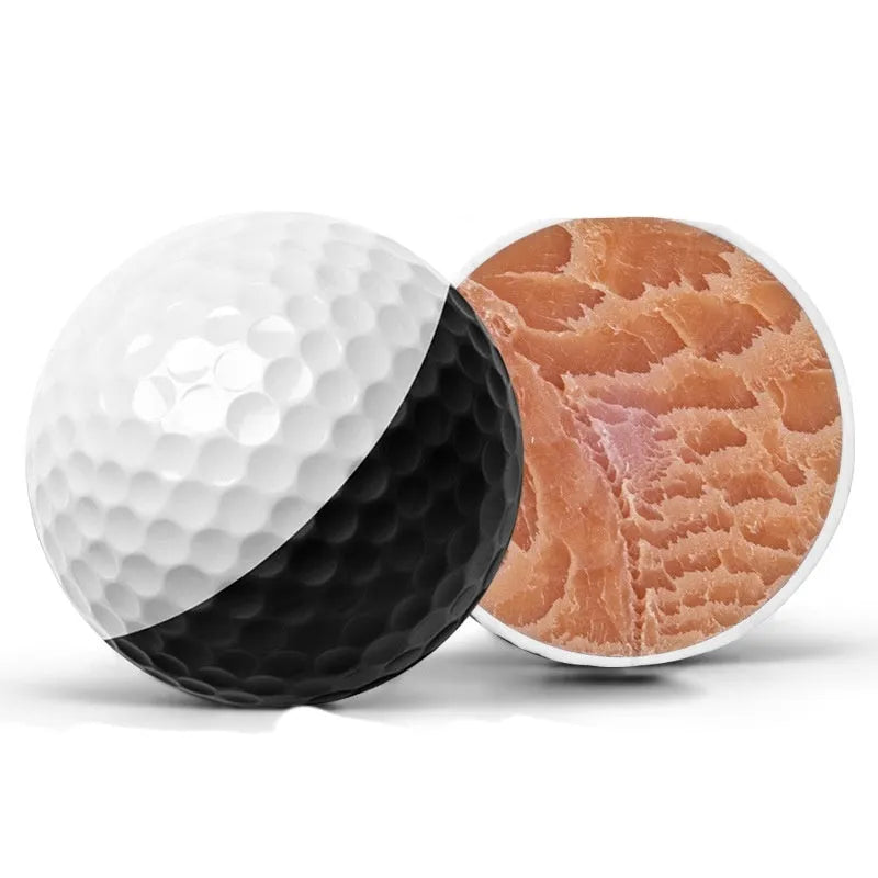 Golf putting practice ball black and white two-tone two-layer 42mm diameter