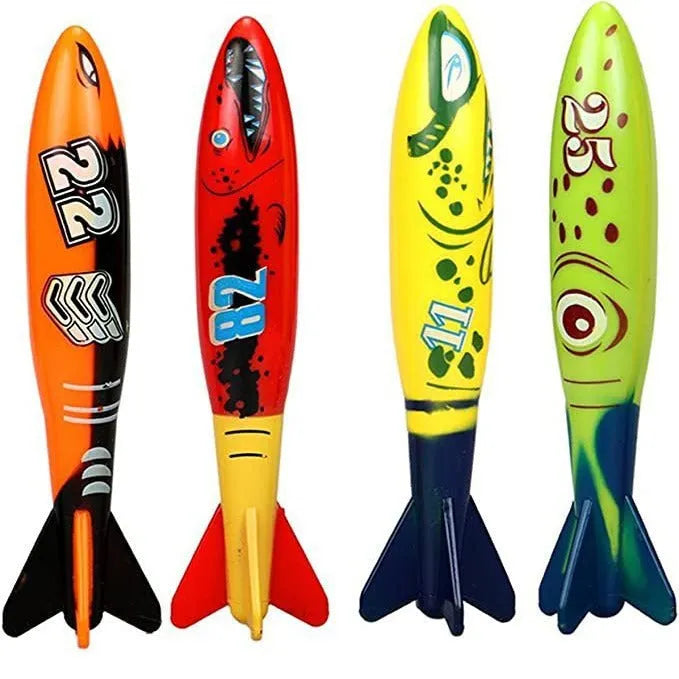 20-pack plastic diving toys in assorted colours for children's swimming pool treasure hunting play