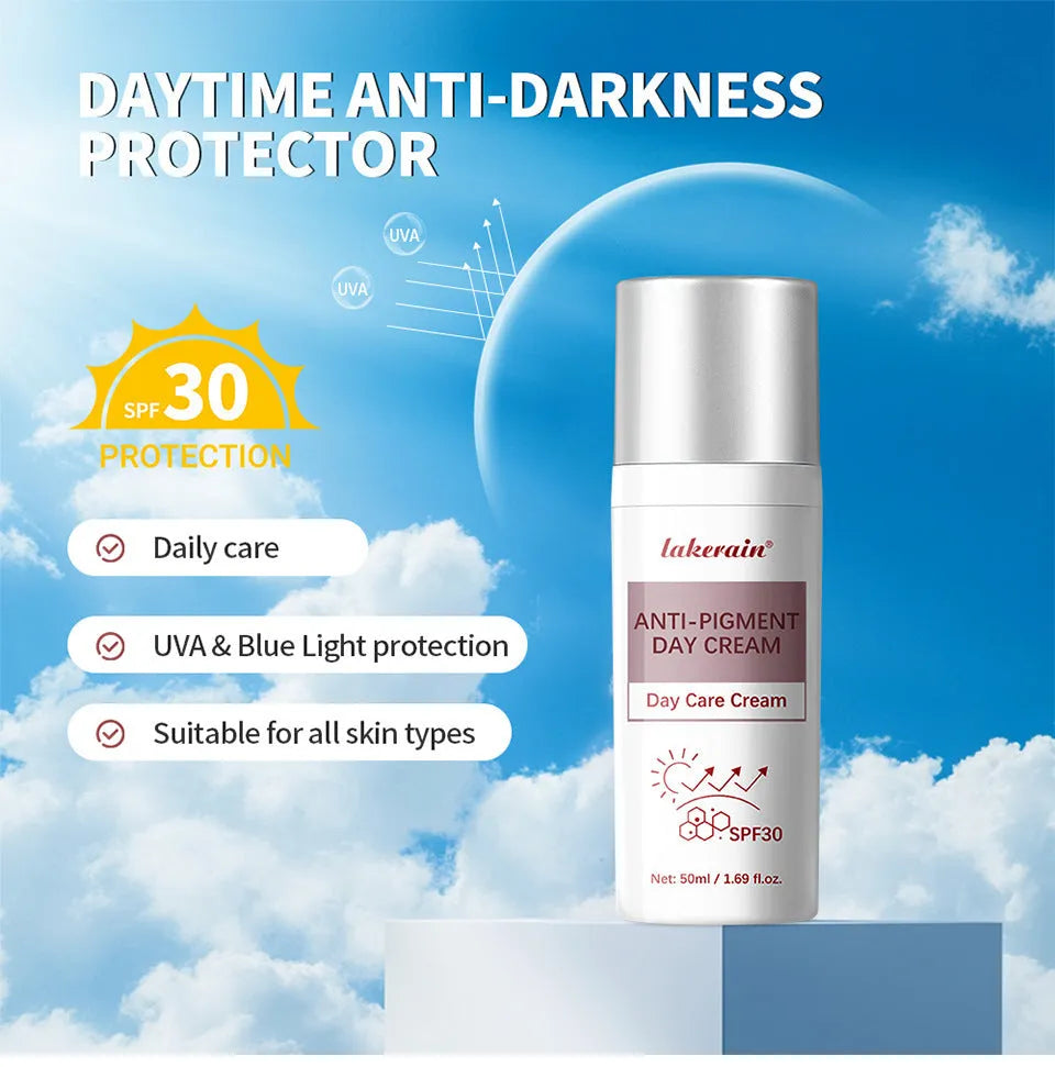 Plain day cream moisturising brightening skin tone lotion 50ml container