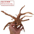 Xiaoqi root natural wood aquarium ornament for fish tank decoration, shown in azalea root style.