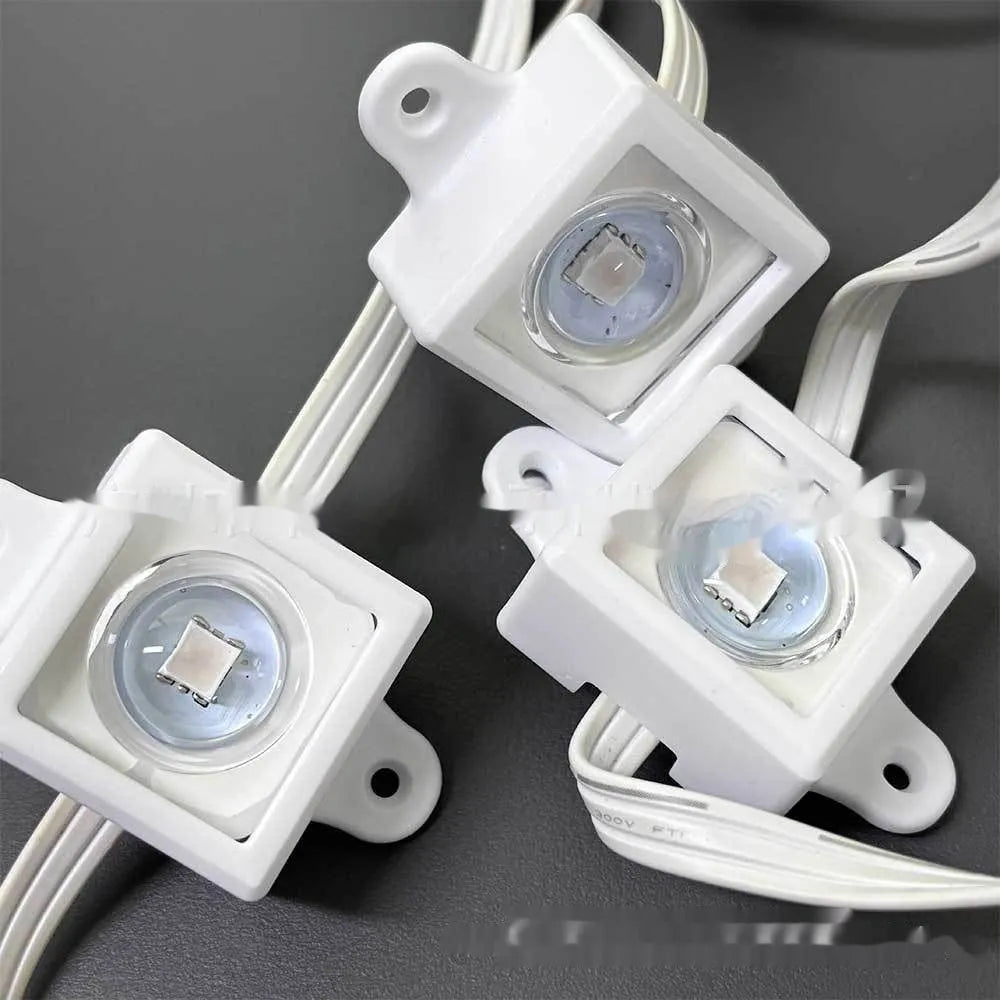 White plastic protective lampshade for LED light fixed brackets, dimensions 1.7cm by 6cm