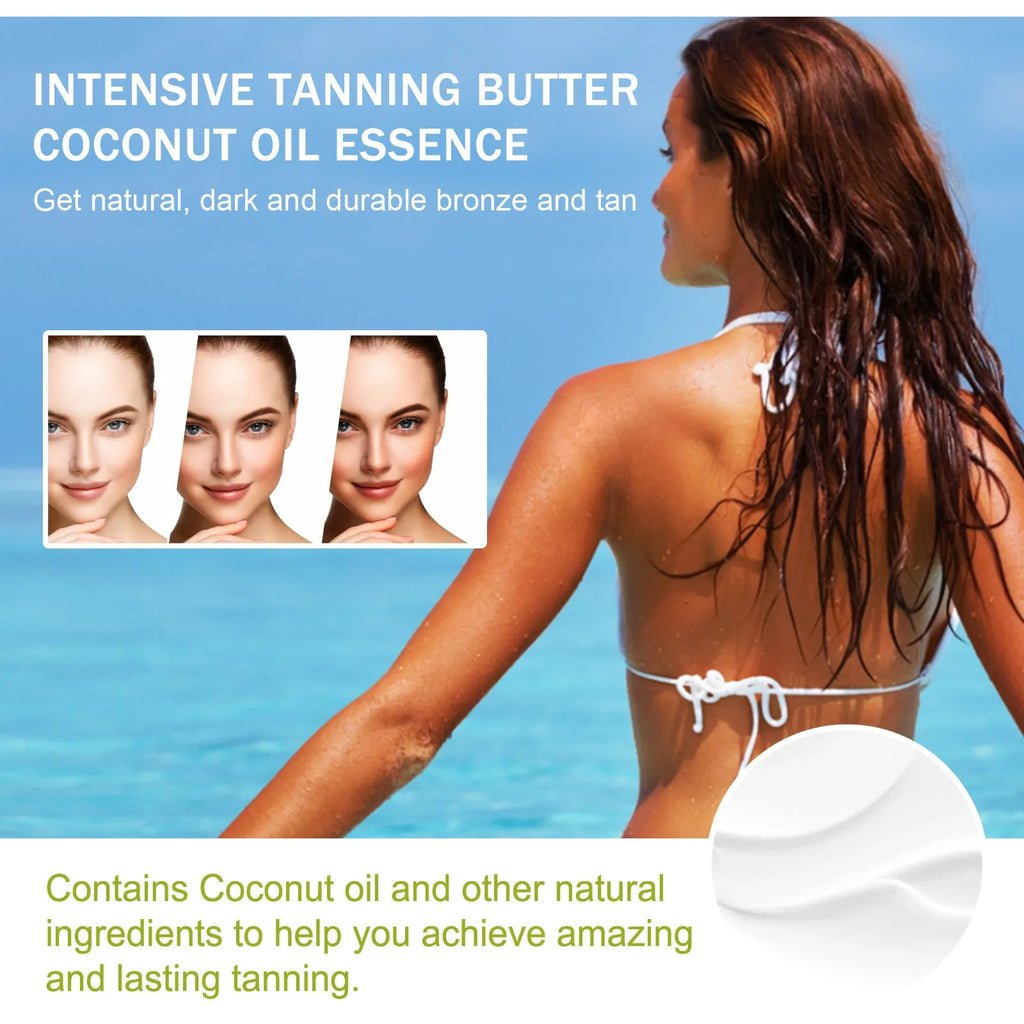 Coconut Help Black Frost blackening cream 100g container for outdoor skin tone evening.