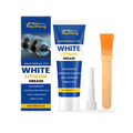 30g tube of white lithium grease with a brush and a plastic applicator tip for DIY lubrication.