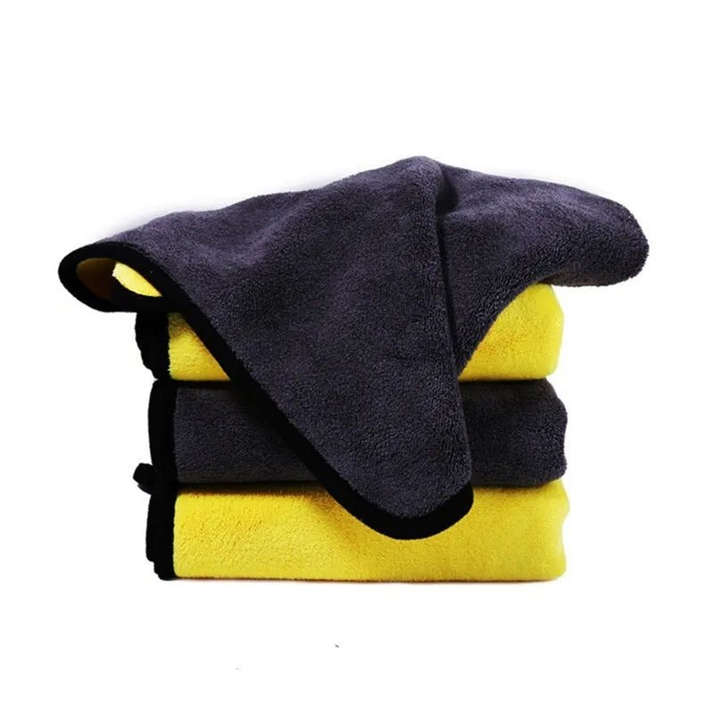 Special absorbent lint-free coral fleece car wash towel in 30x30cm size