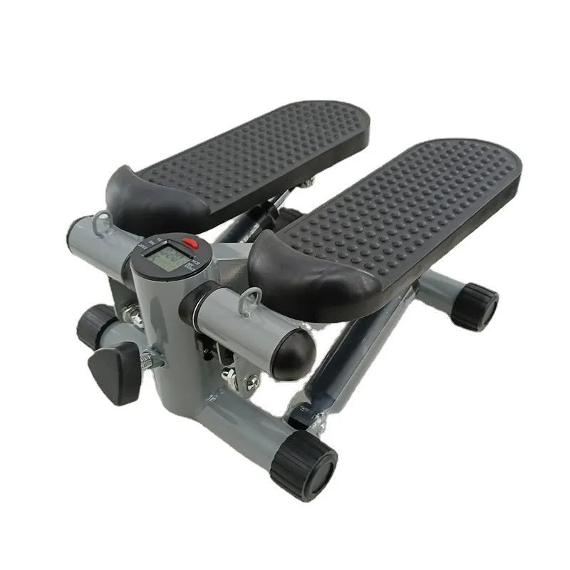 Silver grey hydraulic mini treadmill pedal machine for home waist slimming exercises