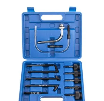Automatic transmission oil refuelling machine kit with pump, wave box, and connection tools