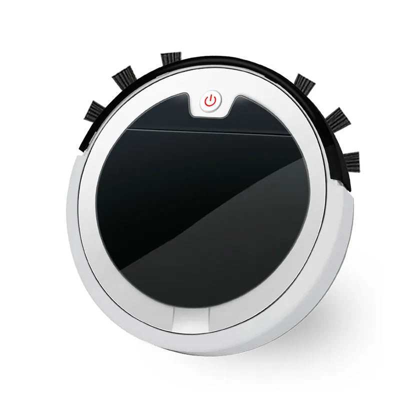 Smart home sweeping robot with 350ml dust box, 2400mAh battery, 27cm x 27cm x 6.5cm ABS body, EU US plug options
