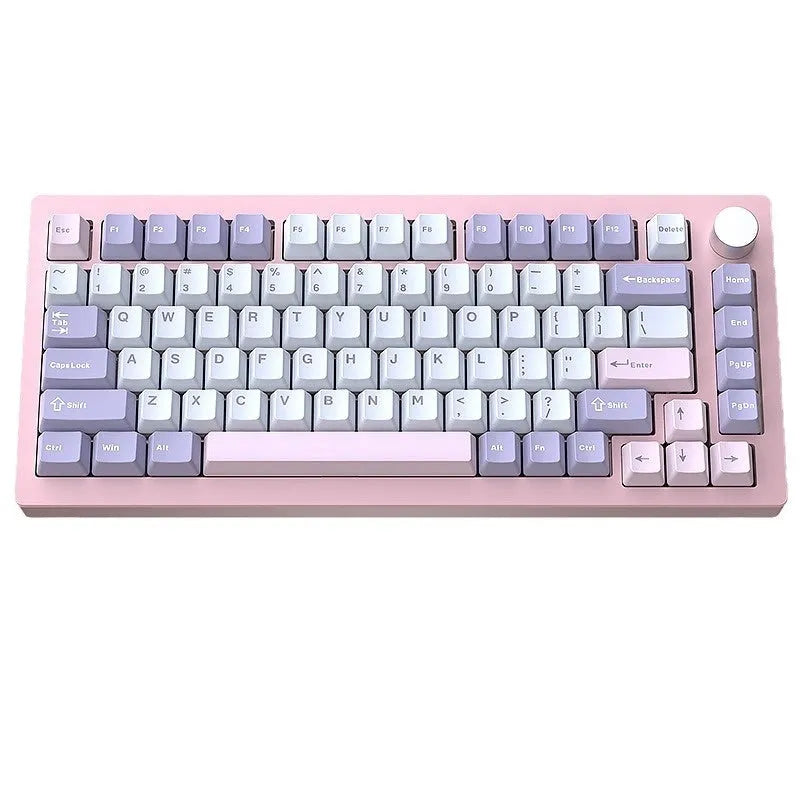 Heiji Snake aluminium mechanical keyboard kit with key puller and USB receiver on a desk
