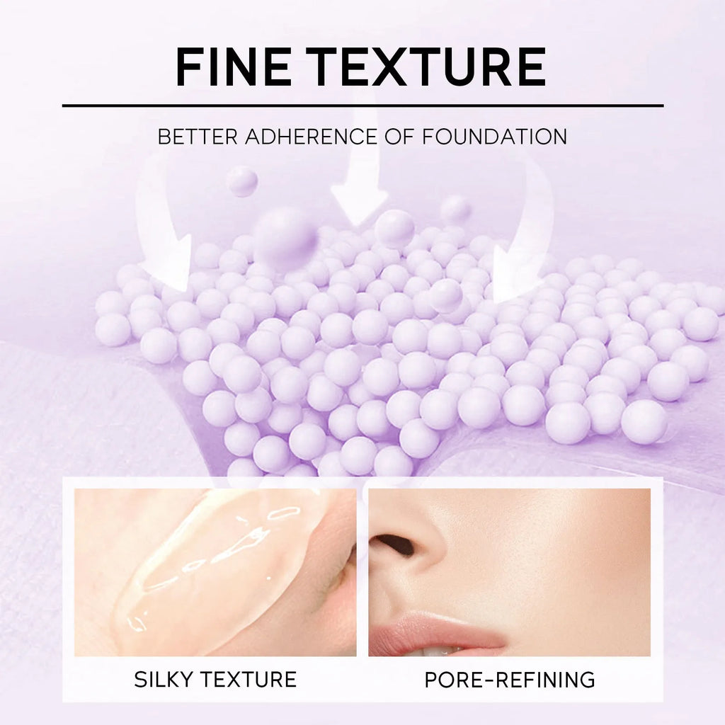 30g tube of colour-correcting moisturising makeup primer in green, pink, and purple shades